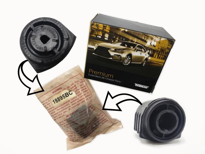 ЗАДНИЙ сайлентблок переднего рычага с двигателем 3.3/3.8 литра (RS)