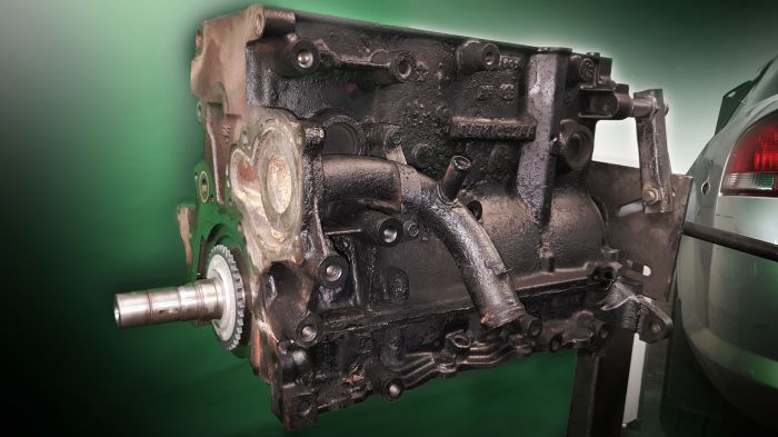 Шорт-блок, блок цилиндров в сборе DOHC 2.4 литра EDZ