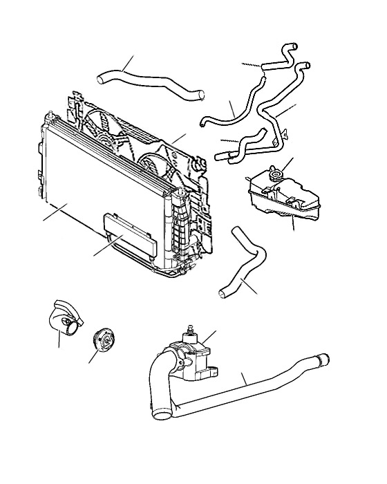 Радиатор охлаждения и составные части 2,7 / 3,2 / 3,5 литра